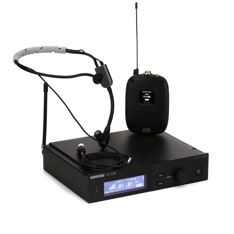 SHURE SLXD14 SM35 - Радиосистема с головным микрофоном