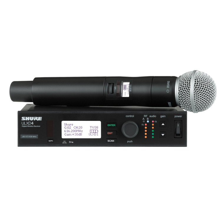 SHURE ULXD24 SM58 - Радиосистема с ручным микрофоном